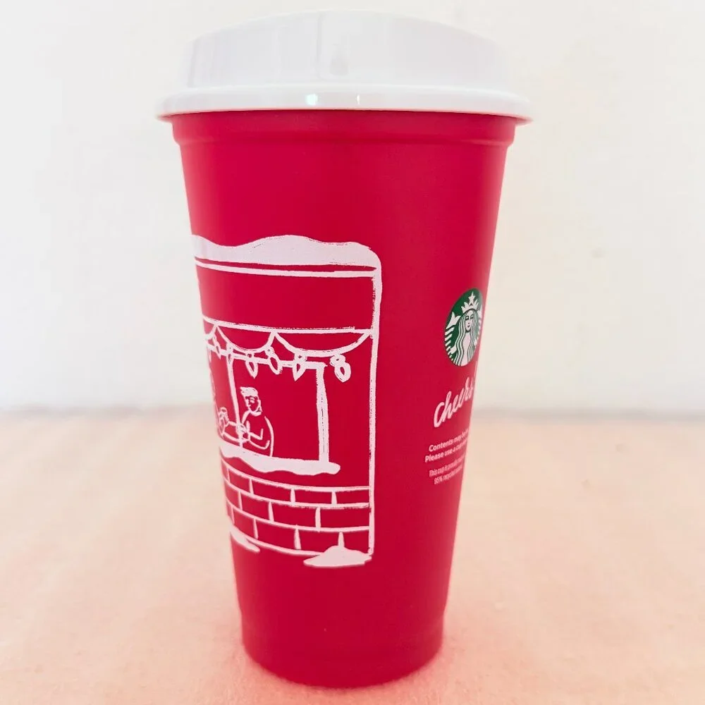 💝New💝 Starbucks 2025 Holiday Limited Edition Reusable Cups with Lids